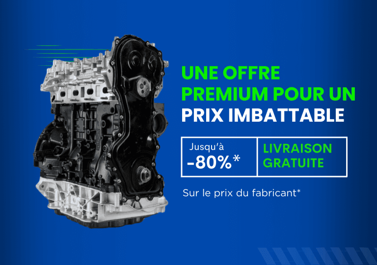Visuel d'un moteur d'occasion moteurs Master 3 qui met en avant l'offre premium pour un prix imbattable concernant les moteurs véhicules utilitaires avec une réduction de -80% comparé au prix du fabricant. La livraison est gratuite dans toute la France.