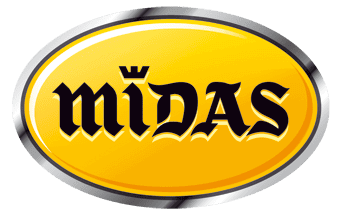 Visuel du logo du garage automobile Midas. Moteurs master 3 / Moteurs trafic 3