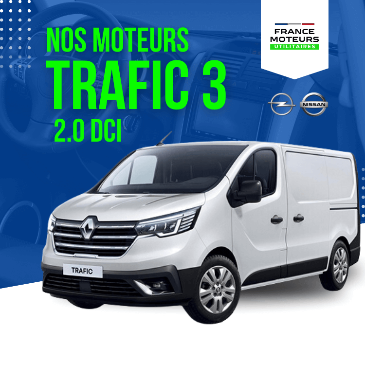 Visuel qui met en avant les moteurs trafic 3 2.0 DCI