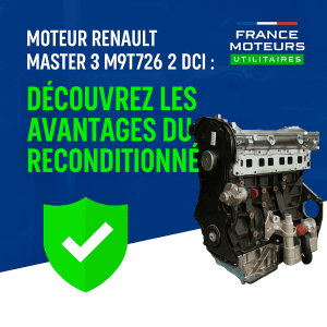 Moteur Renault Master 3 M9T726 – 2.3 DCI : Découvrez les Avantages du Reconditionné