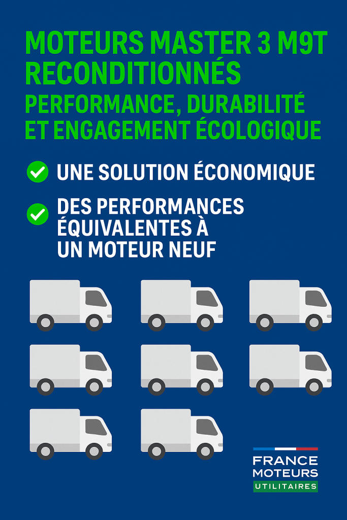 Moteurs Master 3 M9T Reconditionnés : Performance, Durabilité et Engagement Écologique