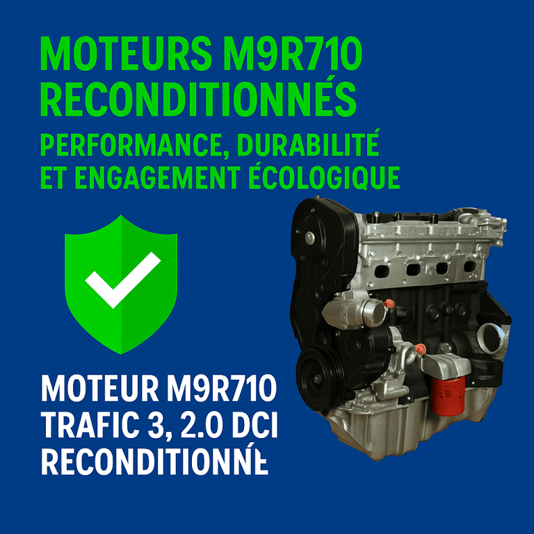 Moteurs M9R710 reconditionnés : performance, durabilité et engagement écologique